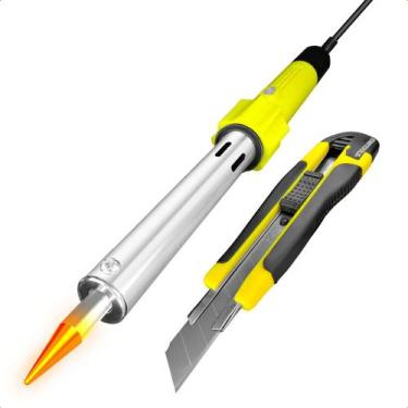 Imagem de Ferro De Solda Profissional 100W 220V Com Estilete Largo 18mm - Starto