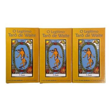 Imagem de Kit 3 O Taro Waite 22 Cartas Plastificado Manual