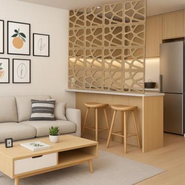 Imagem de Painel Vazado Cobogó – Divisória Decorativa para Sala, Quarto e Escritório Kit 24 un