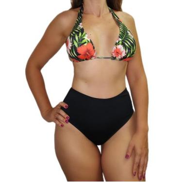 Imagem de Biquíni Hotpant Cintura Alta Com Top - VILA BEACH WEAR, G, Calcinha pr