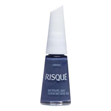 Imagem de Esmalte Risqué Azul Cremoso Me Poupe Mas Quem Me Dera 8ml, 8ML, Azul