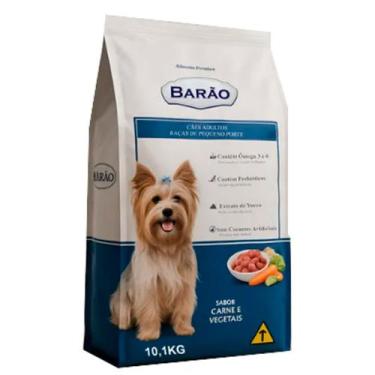 Imagem de Ração para Cães Barão Adultos Raças de Pequeno Porte Sabor Carne e Veg