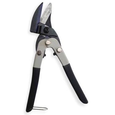 Imagem de Tesoura Corta Chapa Aço 11" - 27 cm. Angulado Cabo Emborrachado ID-061