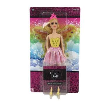 Imagem de Boneca Dream Doll Butterfly Cabelo Amarelo - Candide
