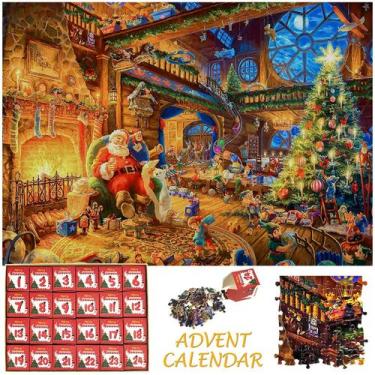 Imagem de Quebra-cabeças do calendário do advento: ChengQism 1008 peças, 2024