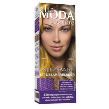 Imagem de Kit De Tintura Desamarelador Alfaparf Alta Moda 60gr