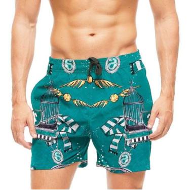 Imagem de Short Praia Shorts Banho Mauricinho Harry Potter 85 - smoke, Preto, M 