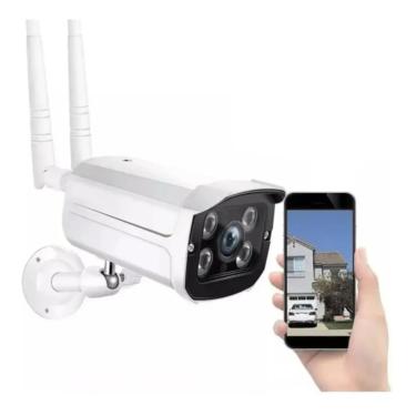 Imagem de Camera Ip Wifi Externa 2 Antenas Hd Acesso Remoto + Fonte