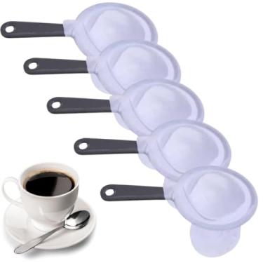 Imagem de Kit 05 Coador de Café Pano em Flanela | Grande 25cmx14diametro | Coador de Café Reutilizável cafe - PANAMI