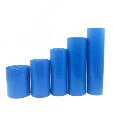 Imagem de Blue PVC Heat Shrink Tube 20mm-155mm (20 Meters) for 18650 Batteries, Cables – Moisture Proof, Insulated(85mm Width)