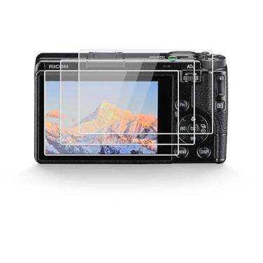Imagem de Rieibi (Pacote com 3 protetores de tela para câmera digital Ricoh GR IV, filme de vidro temperado para Ricoh GR IV GR4 anti-impressão digital antiarranhões