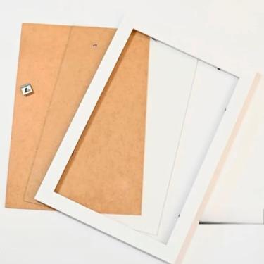 Imagem de Moldura A3 30x42cm Com Acetato | Para Diploma, Fotos E Poster(Branco,18x24cm)
