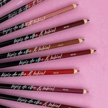 Imagem de Kit com 5 Lápis de Olho e Boca Cores diversas – Longa Duração, Textura Suave e Alta Pigmentação para Maquiagem Profissional