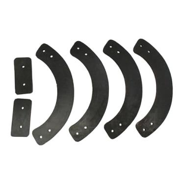 Imagem de IEUDNS 6x Pás de borracha para soprador de neve 753-04472 Acessório para área externa 780-035 13167 Fácil de instalar 953-04472 Acessório para soprador de