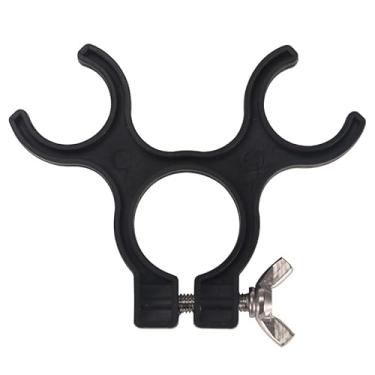 Imagem de Clipe de perna de bipé – Suporte seguro para prisma e postes de antena de 3 cm | Clipe portátil de armazenamento e transporte de perna de bipé