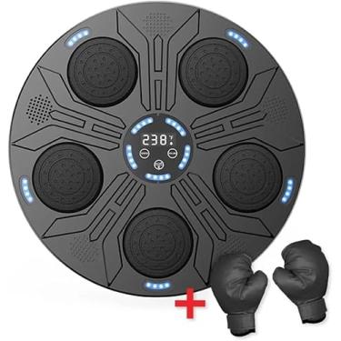 Imagem de Máquina de Boxe Musical com Bluetooth, Equipamento de Treino de Agilidade para Academia, com Luvas, Aparelho para Exercício Físico e Soco