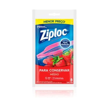 Imagem de Sacos Herméticos Medio Ziploc 8 Unidades