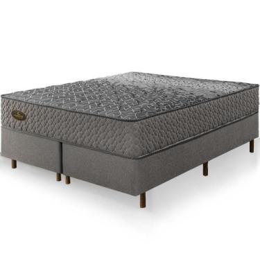 Imagem de Cama Box Queen Size Colchão Pergamino Molas Ensacadas 158x198x67cm - N
