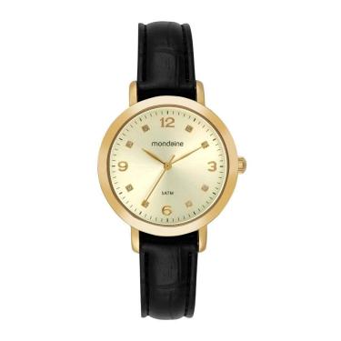 Imagem de Relogio Mondaine Feminino Ref: 99757lpmvdh1 Casual Dourado