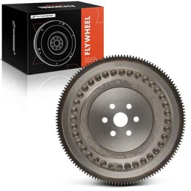 Imagem de A-Premium Volante de embreagem compatível com Ford Escape 2001-2004, Escort 1998-2003 e Mazda Tribute 2001-2004, 2.0L, transmissão manual, 6 furos de parafuso, 135 dentes, substituição # 4160232100