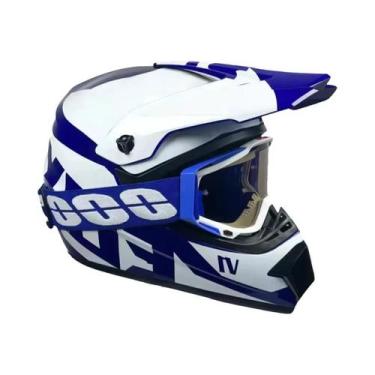 Imagem de Kit De Capacete De Motocross Para Adultos E Jovens Com Óculos MX E Luv