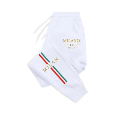 Imagem de Calças Jogger Impressas Da Cidade De Milão Para Homens E Mulheres, Out