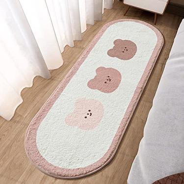 Imagem de TEMBR Morden Tapetes macios e fofos, super macios e macios para sala de estar, decoração de quarto, decoração de casa, quarto de brincar infantil (51 x 120 cm, urso marrom)