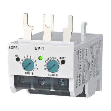 Imagem de SOPR-EP Electronic Overload Relay Motor Protector Thermal Overload Relay 1Pcs(3-30A,Un 90-260VAC)