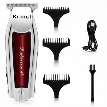 Imagem de Máquina de Cortar Cabelo Profissional, Barbeador Eletrico Recarregável USB, Aparador de Pelos Adequado para Barbas e Pelos de Animais Domésticos