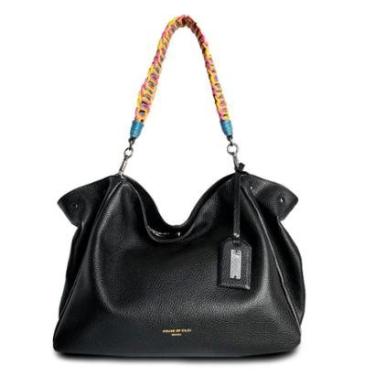 Imagem de Bolsa House of Caju Saco Couro Apliques Feminina-Feminino