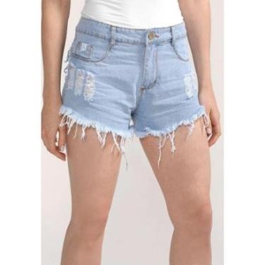 Imagem de Short Jeans D Bell Outlet Fashion Lavagem-Feminino