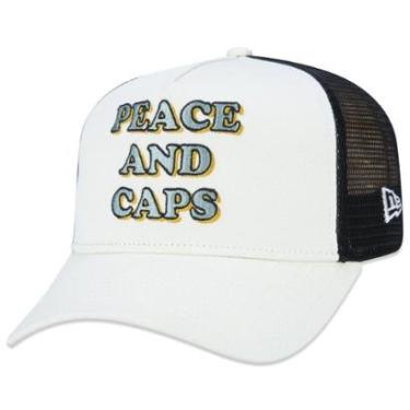 Imagem de Boné New Era Aba Curva Snapback 9FORTY A-frame Trucker Nature-Masculino