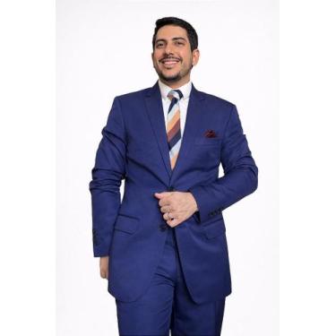 Imagem de Terno Slim Masculino Azul Navy Corte Italiano Slim Fit T&C - Elegância