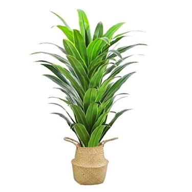 Imagem de SLGGPJBU Plantas falsas planta artificial árvore tropical artificial em vaso planta artificial árvore para casa jardim escritório interior e exterior decoração moderna plantas artificiais interior