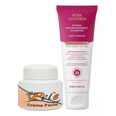 Imagem de Creme Harmonizador Corporal Antissinais Rosa Selvagem + Creme Clareado