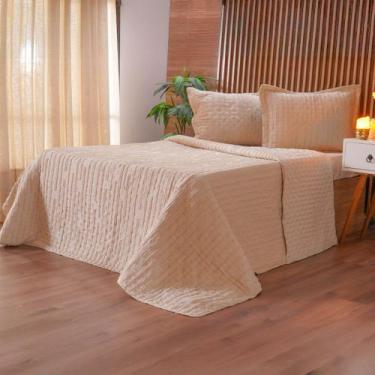 Imagem de Kit Cobre Leito Casal 3 Peças Colcha Essence Tessi Matelado Jacquard, 
