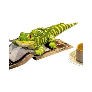 Imagem de Brinquedo De Pelúcia Realista De Jacaré 50/70cm, Boneco De Crocodilo K