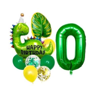 Imagem de Conjunto De Balões De Aniversário Com Tema Dinossauro Jurássico, Balõe