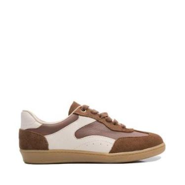 Imagem de Tenis Unique Couro Marrom-Feminino