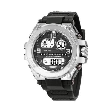 Imagem de Relógio Digital LED Masculino À Prova De Choque E Suor Com Bateria De 