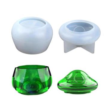 Imagem de Moldes De Resina Para Potes De Cogumelo Com Tampa De Silicone, Caixa D