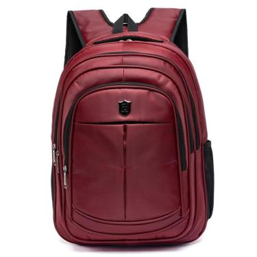 Imagem de Mochila Ferrazzi Trabalho Executiva P.U de Alta Resistência Sintético Vermelho Espaçosa 4 Bolsos Ent-Unissex