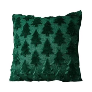 Imagem de Capa De Almofada Decorativa De Pelúcia De Natal Para Sofá, Sala De Est