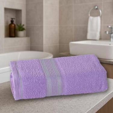 Imagem de Toalha de Banho Abbraccio Cor:Lilas - Meta Mark, Lilas
