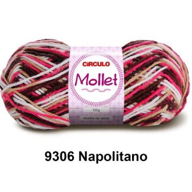 Imagem de Lã Fio Mollet Círculo 100g 200m Novelo Multicolor - Cores, 9306 - Napo