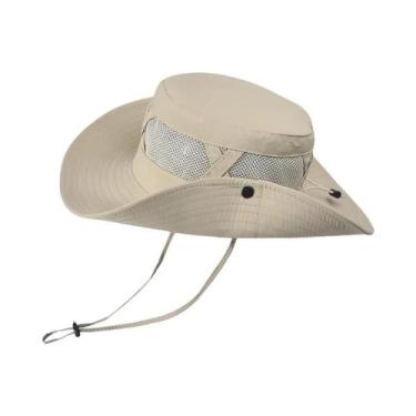 Imagem de Chapéu de Pesca Masculino Respirável - Nylon, Grandes Abas, Proteção S