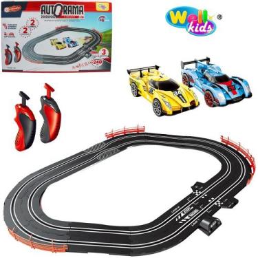 Imagem de Brinquedo Pista Autorama Sport 2 Carros Controle Remoto - Wellkids - 2
