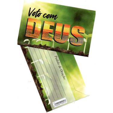Imagem de Envelope para campanha-PACOTE COM 100 UNIDADE - SC, Voto com Deus