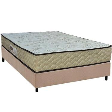 Imagem de Conjunto Box Casal: Colchão Anatômico Paropas AG65 Sofistic Clean + Ba