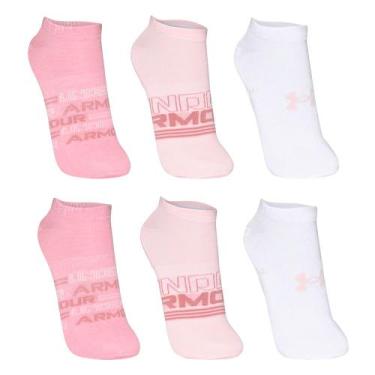 Imagem de Meia Unissex Under Armour Essentials Invisivel - Pacote com 6 pares, B